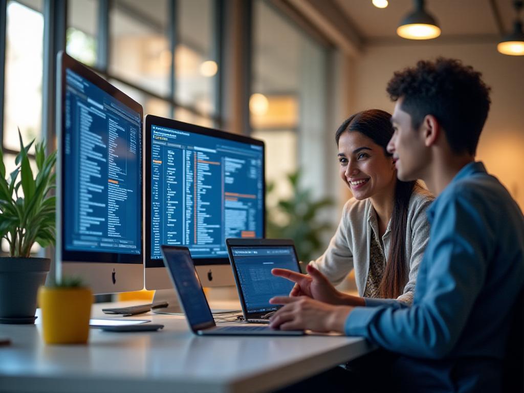 Student engaged in a technology consulting session at Coda Insights